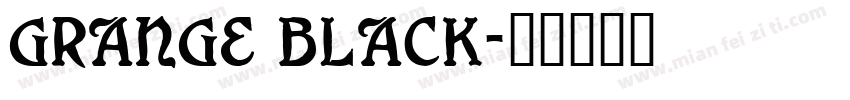 Grange Black字体转换